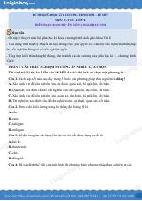 Đề thi giữa học kì 1 Vật lí 10 Cánh diều - Đề số 7